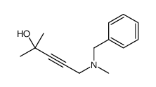 5-[benzyl(methyl)amino]-2-methylpent-3-yn-2-ol结构式