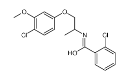 2-chloro-N-[1-(4-chloro-3-methoxyphenoxy)propan-2-yl]benzamide Structure