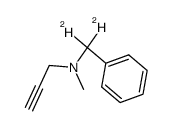 N-methyl-N-(phenylmethyl-d2)prop-2-yn-1-amine Structure