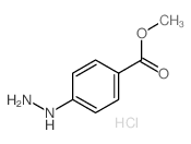 4-肼基苯甲酸甲酯盐酸盐结构式