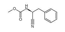 (S)-methyl (1-cyano-2-phenylethyl)carbamate结构式