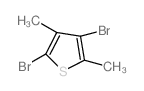 2,4-Dibromo-3,5-dimethylthiophene结构式