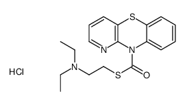 S-[2-(diethylamino)ethyl] pyrido[3,2-b][1,4]benzothiazine-10-carbothioate,hydrochloride结构式