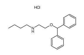 (2-benzhydryloxy-ethyl)-butyl-amine, hydrochloride Structure