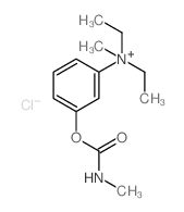 Benzenaminium,N,N-diethyl-N-methyl-3-[[(methylamino)carbonyl]oxy]-, chloride (1:1) Structure