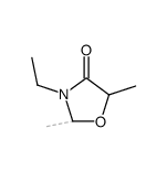 3-ethyl-2,5-dimethyl-oxazolidin-4-one Structure