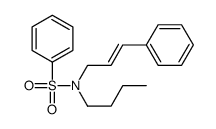 N-butyl-N-(3-phenylprop-2-enyl)benzenesulfonamide结构式