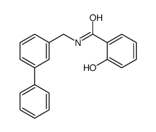 2-hydroxy-N-[(3-phenylphenyl)methyl]benzamide结构式