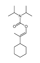 2-cyclohexylprop-1-enyl N,N-di(propan-2-yl)carbamate结构式