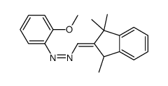 [(1,3-dihydro-1,1,3-trimethyl-2H-inden-2-ylidene)methane]azo(2-methoxybenzene)结构式