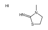 3-methyl-4,5-dihydro-1,3-thiazol-3-ium-2-amine,iodide Structure