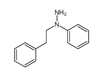 1-phenyl-1-(2-phenylethyl)hydrazine Structure