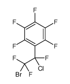 1-(2-bromo-1-chloro-1,2,2-trifluoroethyl)-2,3,4,5,6-pentafluorobenzene结构式
