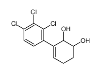 3-(2,3,4-trichlorophenyl)cyclohex-3-ene-1,2-diol结构式