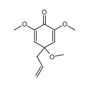 4-allyl-2,4,6-trimethoxy-2,5-cyclohexadien-1-one结构式