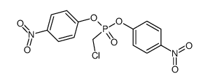 bis-p-nitrophenyl (chloromethyl)phosphonate Structure