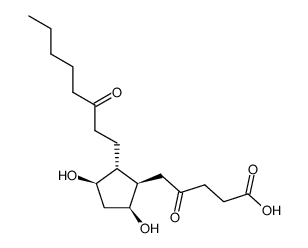 2,3-dinor-6,15-diketo-13,14-dihydroprostaglandin F1alpha structure