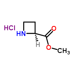 2-氮杂丁烷羧酸甲酯盐酸盐结构式