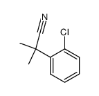 2-(2-氯苯基)-2-甲基丙腈结构式