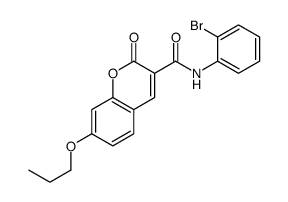 N-(2-bromophenyl)-2-oxo-7-propoxychromene-3-carboxamide Structure