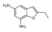 5,7-Benzofurandiamine,2-ethyl-(9CI) Structure