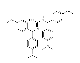 1,3-bis[bis[4-(dimethylamino)phenyl]methyl]urea结构式