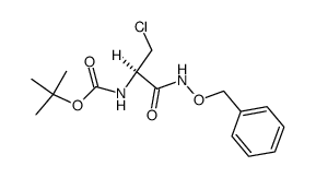 O-benzyl-N-t-BOC-β-chloro-L-alanine hydroxamate结构式