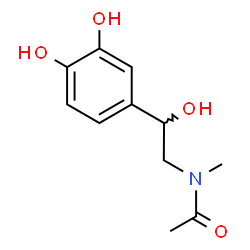 Adrenaline, N-acetyl- (5CI) structure