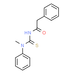 N-(methyl(phenyl)carbamothioyl)-2-phenylacetamide Structure