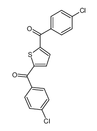 2,5-bis-(4-chloro-benzoyl)-thiophene Structure