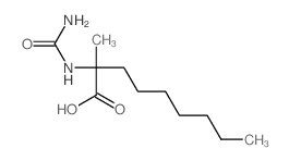2-(carbamoylamino)-2-methyl-nonanoic acid Structure