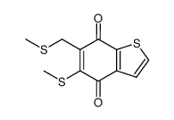 5-methylthio-6-(methylthiomethyl)benzo[b]thiophen-4,7-quinone Structure
