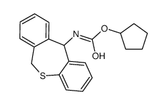 cyclopentyl N-(6,11-dihydrobenzo[c][1]benzothiepin-11-yl)carbamate Structure