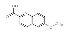 6-甲氧基喹啉-2-羧酸结构式