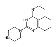 N-ethyl-2-piperazin-1-yl-5,6,7,8-tetrahydroquinazolin-4-amine结构式