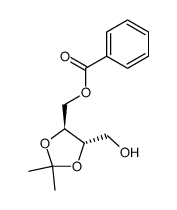(-)-(S,S)-2,2-dimethyl-1,3-dioxolane-4,5-dimethanol monobenzoate结构式