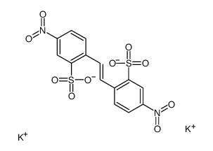 dipotassium,5-nitro-2-[(E)-2-(4-nitro-2-sulfonatophenyl)ethenyl]benzenesulfonate Structure