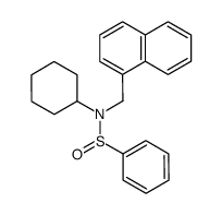 N-cyclohexyl-N-(1-naphthylmethyl)benzenesulfinamide Structure