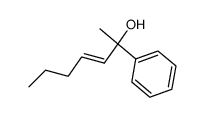 2-phenyl-3-hepten-2-ol Structure