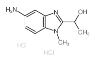 1-(5-氨基-1-甲基-1H-苯并咪唑-2-基)-乙醇双盐酸盐结构式