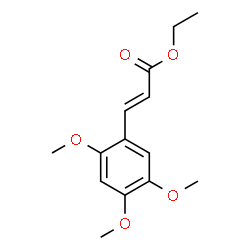 (E)-3-(2,4,5-三甲氧基苯基)丙烯酸乙酯结构式