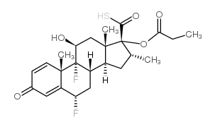 6α, 9α-Difluoro-11β-hydroxy-16α-methyl-3-oxo-17α-(propionyloxy)-androsta-1, 4-diene-17β-carbothioic Acid structure