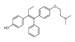 4-[(E)-1-[4-[2-(dimethylamino)ethoxy]phenyl]-1-phenylbut-1-en-2-yl]phenol结构式