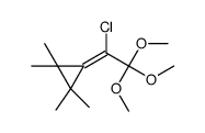 3-(1-chloro-2,2,2-trimethoxyethylidene)-1,1,2,2-tetramethylcyclopropane Structure
