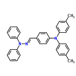 4-Bis(4-methylphenyl)aminobenzaldehyde-1,1-diphenyl-hydrazone structure
