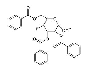 A-D-GALACTOPYRANOSIDE,METHY-4-DEOXY-4-FLUORO-,TRIBENZOATE Structure