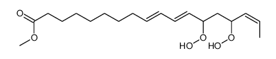 methyl 13,15-dihydroperoxyoctadeca-9,11,16-trienoate结构式
