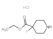 4-氟哌啶-4-羧酸乙酯盐酸盐结构式