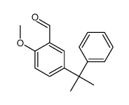 2-methoxy-5-(2-phenylpropan-2-yl)benzaldehyde Structure