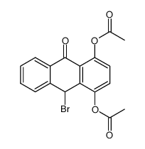 1,4-diacetoxy-10-bromo-anthrone Structure